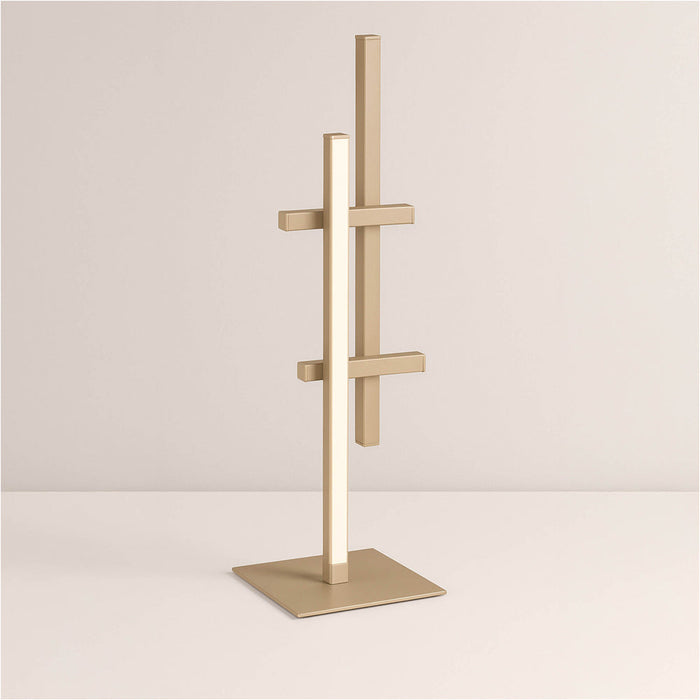 Sandy Finish Modern Design LED Table Lamp for Stylish Indoor Home Lighting