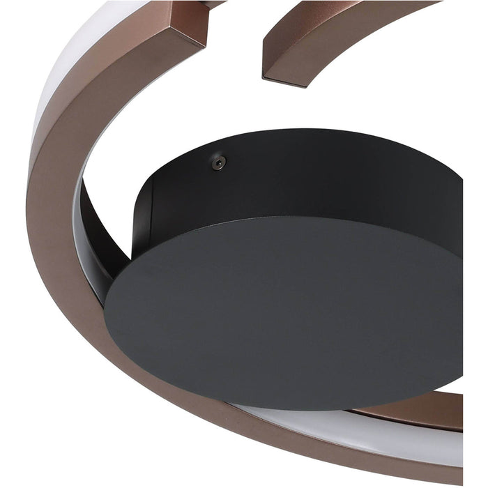 Stylish Modern Bronze and Black LED Ceiling Light for Indoor Spaces