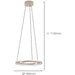 Sandy Finish Modern Design LED Pendant Ceiling Light for Stylish Indoor Spaces