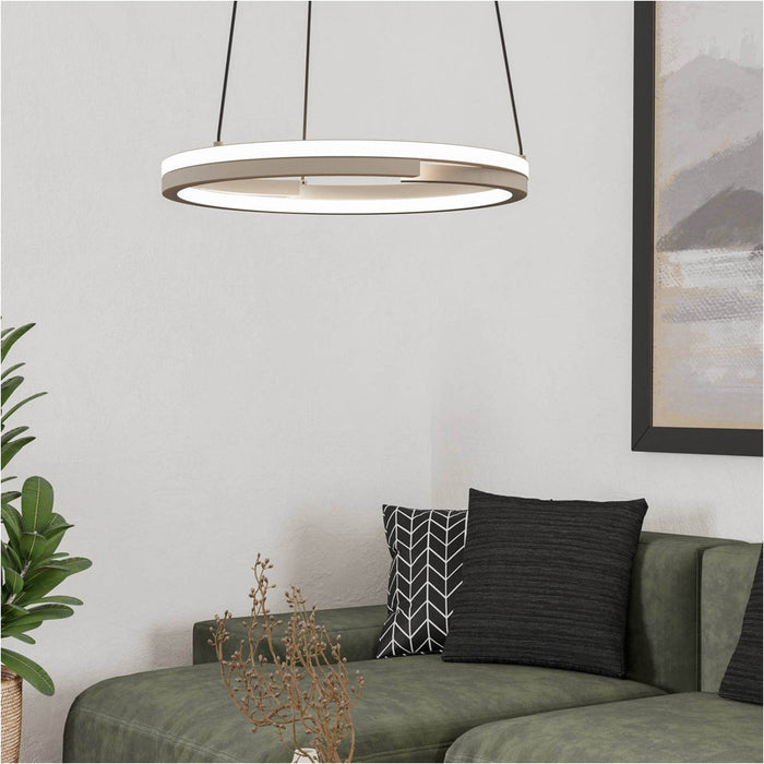 Sandy Finish Modern Design LED Pendant Ceiling Light for Stylish Indoor Spaces