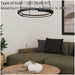 Stylish Modern Black Double Pendant LED Ceiling Light for Indoor Spaces