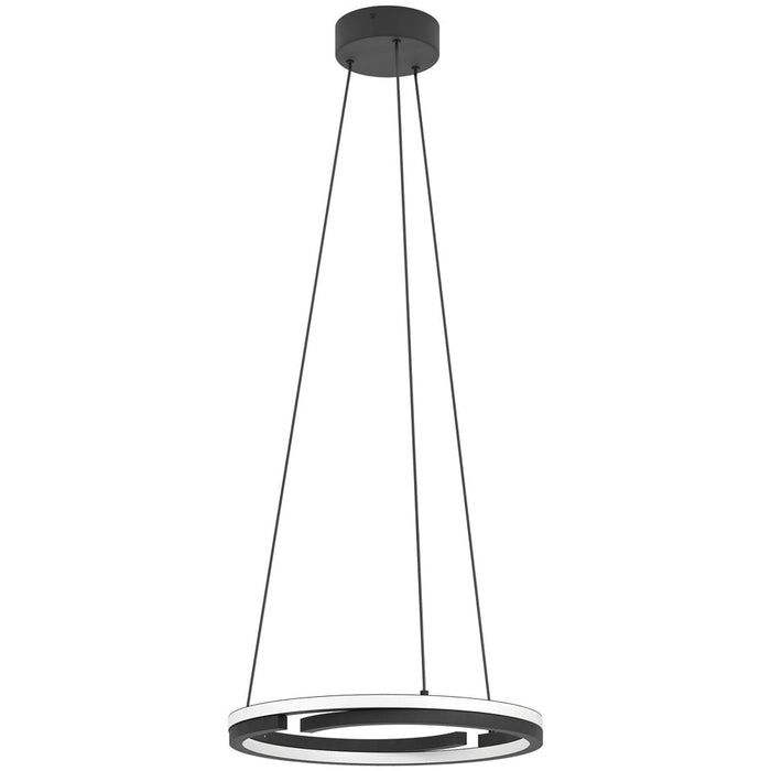 Stylish Modern Black Double Pendant LED Ceiling Light for Indoor Spaces