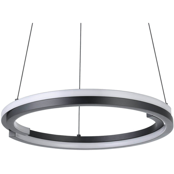 Stylish Modern Black Double Pendant LED Ceiling Light for Indoor Spaces