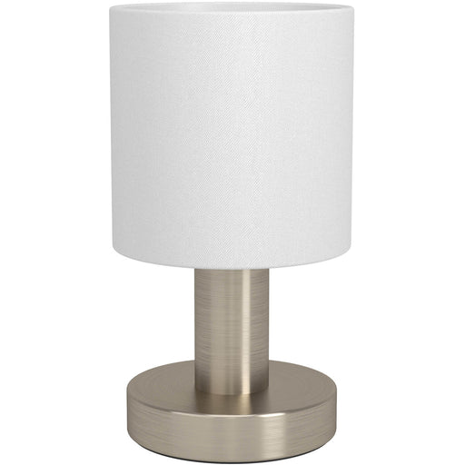 Sleek Modern Satin Nickel Table Lamp for Stylish Indoor Lighting