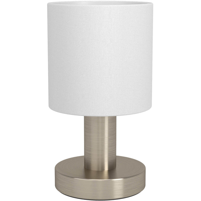 Sleek Modern Satin Nickel Table Lamp for Stylish Indoor Lighting