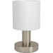 Sleek Modern Satin Nickel Table Lamp for Stylish Indoor Lighting