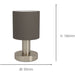 2 PACK Stylish Modern Satin Nickel Table Lamp for Elegant Home Lighting