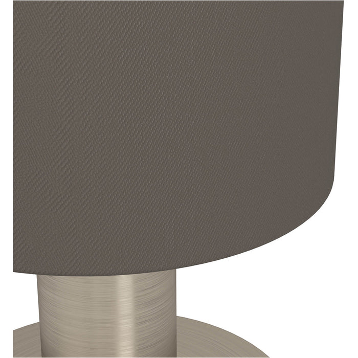 2 PACK Stylish Modern Satin Nickel Table Lamp for Elegant Home Lighting