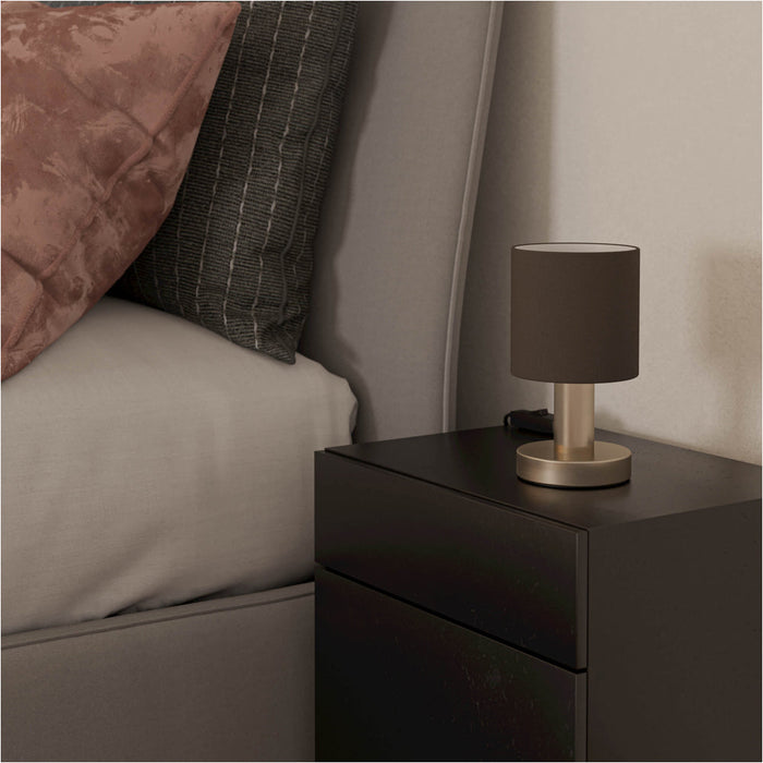 Stylish Modern Satin Nickel Table Lamp for Elegant Home Lighting