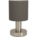 Stylish Modern Satin Nickel Table Lamp for Elegant Home Lighting