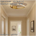 Stylish Brushed Brass LED Ceiling Light for Modern Indoor Spaces