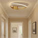 Stylish Brushed Brass LED Ceiling Light for Modern Indoor Spaces