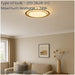 Elegant 40cm Gold Coloured LED Ceiling Light for Modern Indoor Spaces