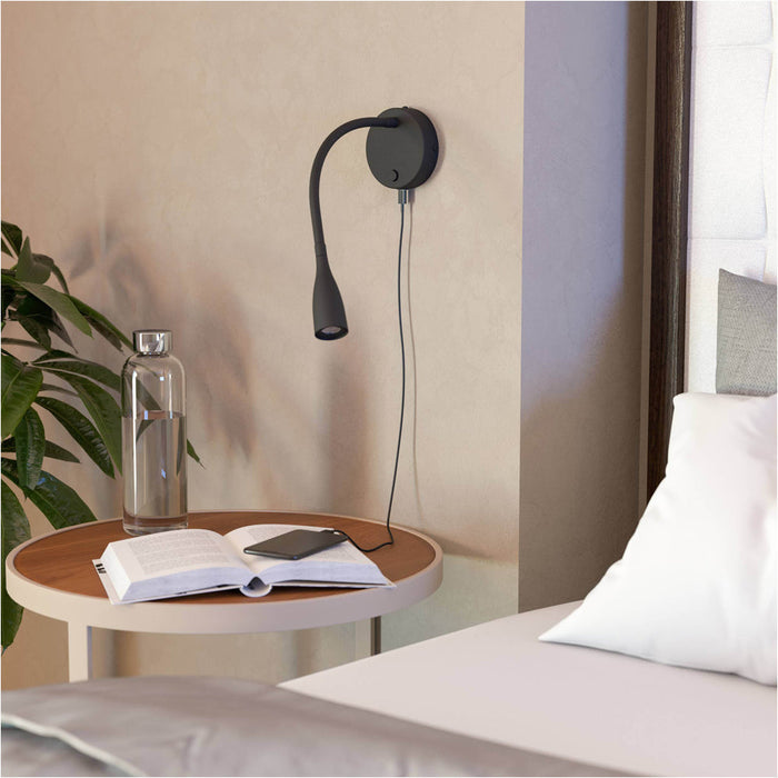 2 PACK Stylish Modern Black LED Wall Light for Indoor Spaces Model 901781