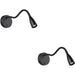 2 PACK Stylish Modern Black LED Wall Light for Indoor Spaces Model 901781