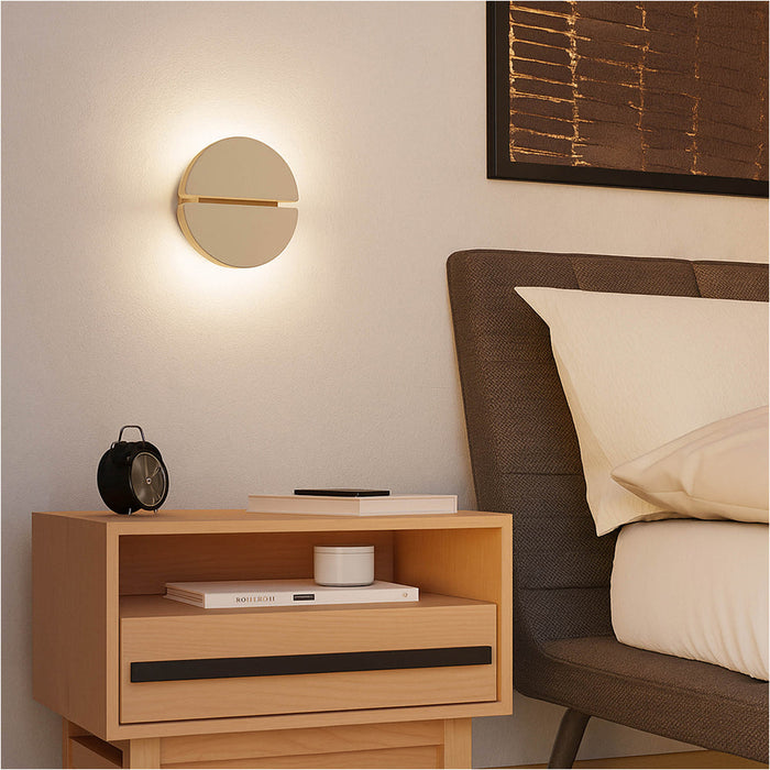 Modern Sandy Finish LED Wall Light for Stylish Indoor Home Décor