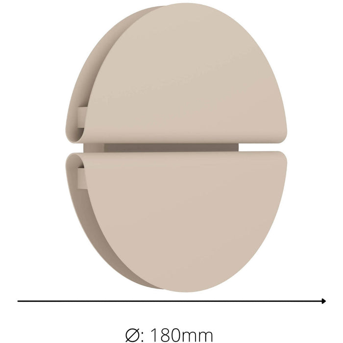 2 PACK Modern Sandy Finish LED Wall Light for Stylish Indoor Home Décor