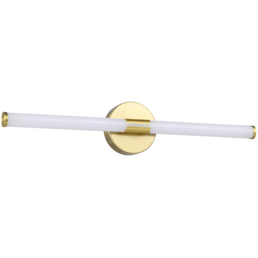 Sleek Modern Design Brushed Brass LED Mirror Wall Light for Bathrooms 60cm