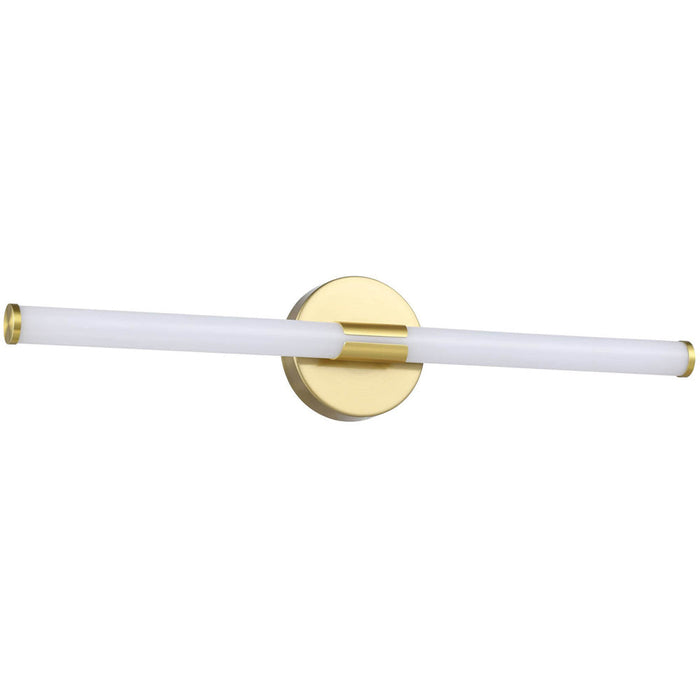 Sleek Modern Design Brushed Brass LED Mirror Wall Light for Bathrooms 60cm