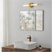 Stylish 60cm LED Brushed Brass Wall Light for Modern Bathroom Design