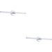 2 PACK Stylish 45cm LED Chrome Mirror Wall Light for Modern Bathrooms