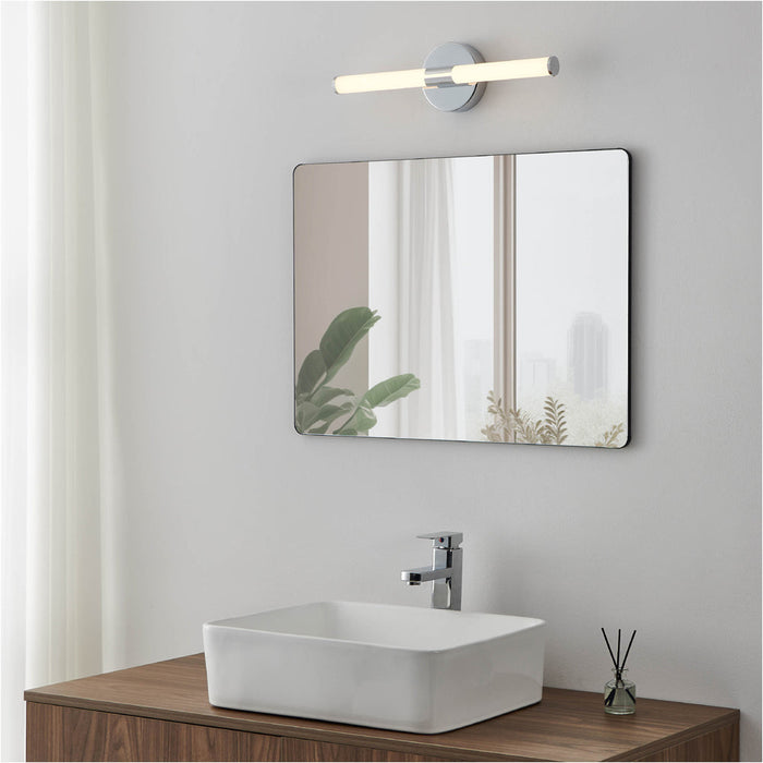 Stylish 60cm LED Chrome Wall Mirror Light for Modern Bathrooms