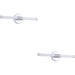 2 PACK Stylish 60cm LED Chrome Wall Mirror Light for Modern Bathrooms