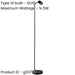2 PACK Stylish Modern Black Floor Lamp with GU10 Light Perfect for Indoor Spaces