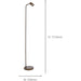 Stylish Modern Bronze Floor Lamp with GU10 Light for Indoor Spaces