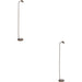 2 PACK Stylish Modern Bronze Floor Lamp with GU10 Light for Indoor Spaces