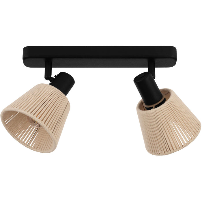 Stylish Modern Black Double Ceiling Light for Indoor Spaces