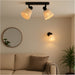 Stylish Modern Black Double Ceiling Light for Indoor Spaces