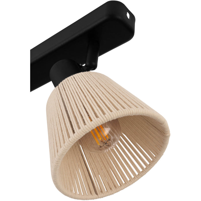 Stylish Black Triple Ceiling Spotlight for Modern Indoor Spaces