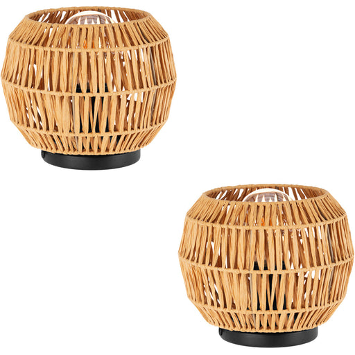 2 PACK Stylish Modern Black Table Lamp for Home Decor Enhance Your Indoor Lighting