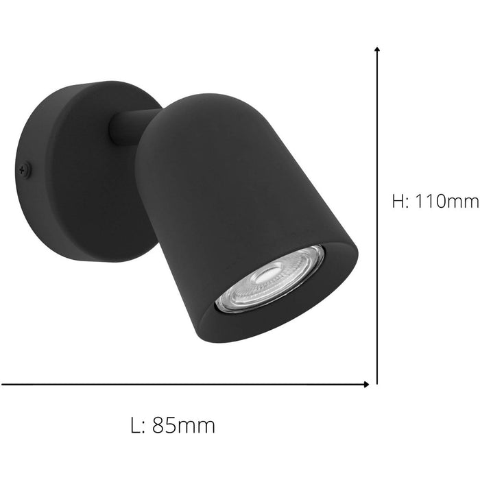 2 PACK Sleek Black LED Ceiling Spotlight for Modern Indoor Spaces