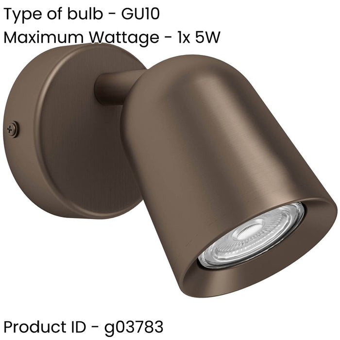 2 PACK Modern Design Dark Bronze LED Ceiling Spotlight for Any Room Stylish Indoor Lighting