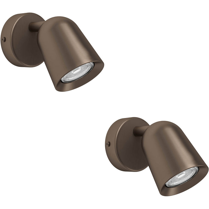 2 PACK Modern Design Dark Bronze LED Ceiling Spotlight for Any Room Stylish Indoor Lighting