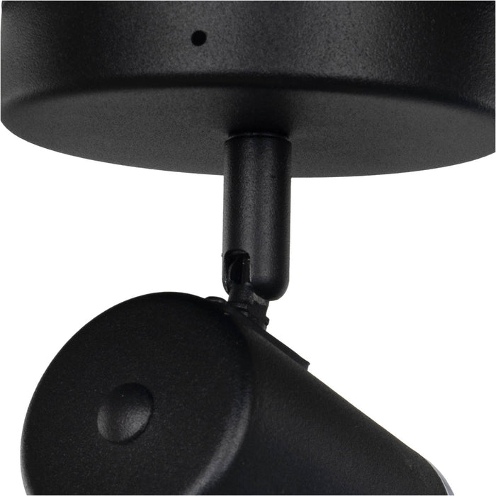 Sleek Black GU10 Ceiling Spotlight for Modern Bathroom Lighting