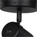 Sleek Black GU10 Ceiling Spotlight for Modern Bathroom Lighting