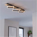 Modern Black and Brown LED Ceiling Light Fixture for Indoor Spaces