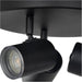 Sleek Black Triple Round Ceiling Spotlight GU10 for Modern Bathroom Lighting