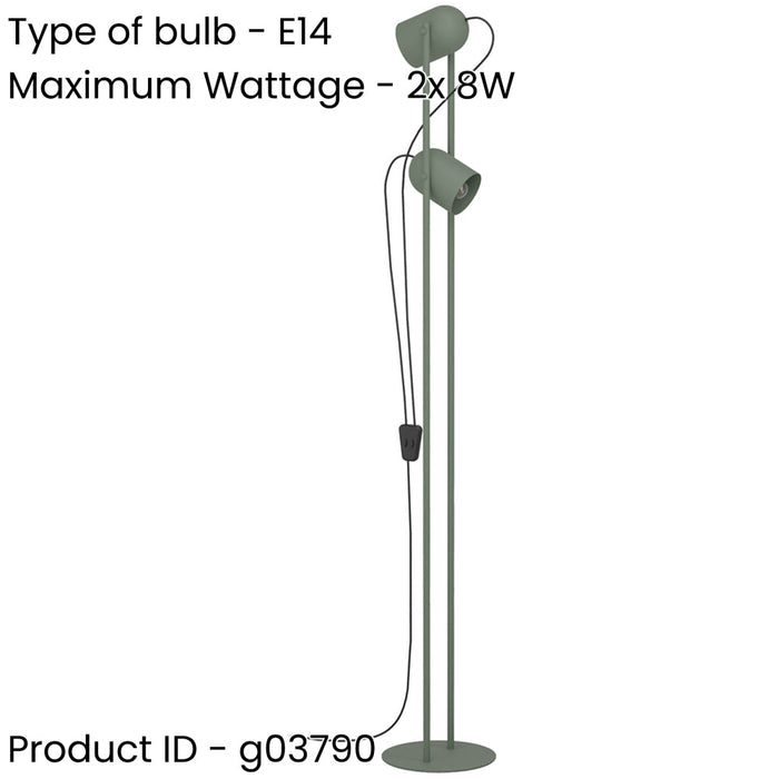 2 PACK Stylish Modern Green Ceiling Spotlight for Any Indoor Room