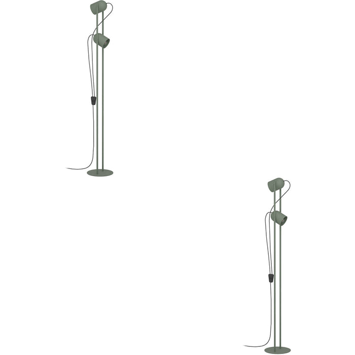 2 PACK Stylish Modern Green Ceiling Spotlight for Any Indoor Room