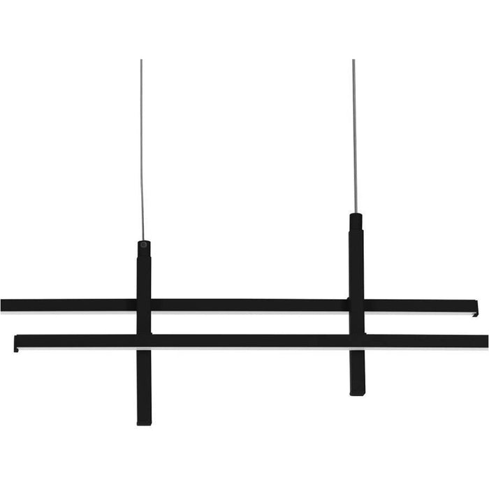 Stylish Modern Black Bar LED Pendant Light for Indoor Spaces