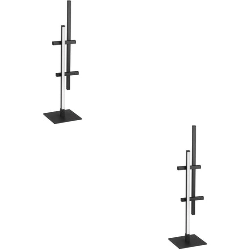 2 PACK Contemporary Black LED Table Lamp Modern Design for Stylish Indoor Spaces