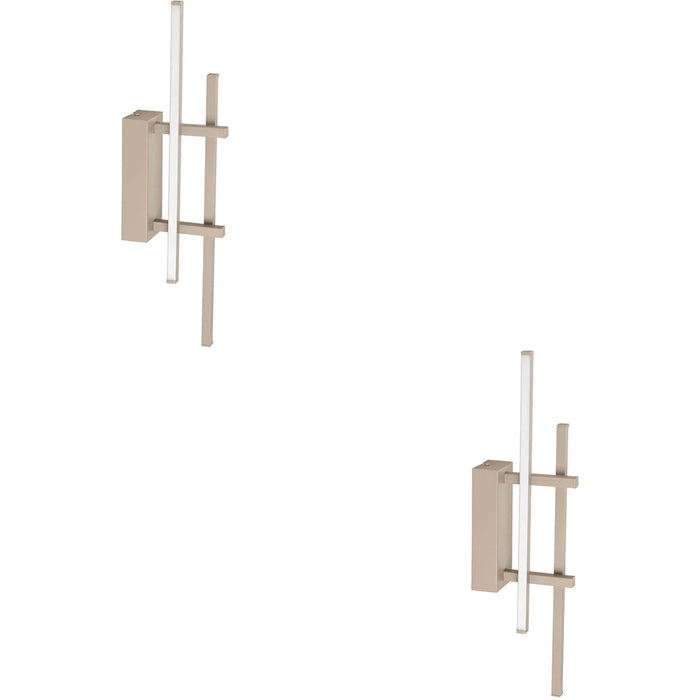 2 PACK Sleek Modern Design Sandy Wall Light LED Indoor Lighting for Home Decor