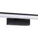 Stylish 40cm Black Mirror Wall Light for Modern Bathrooms
