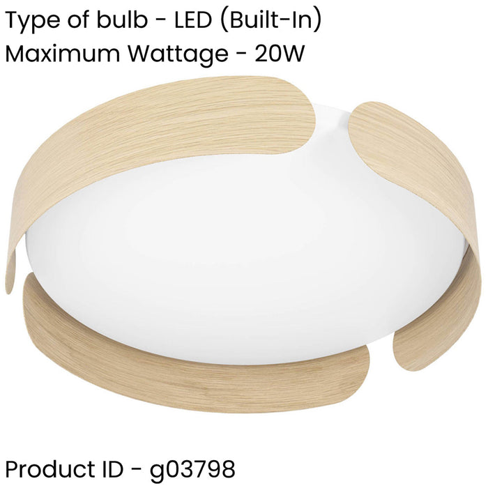Stylish Brown 40cm LED Round Ceiling Light for Modern Indoor Spaces