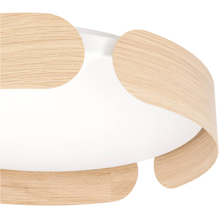 2 PACK Stylish Brown 40cm LED Round Ceiling Light for Modern Indoor Spaces