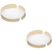 2 PACK Stylish Brown 40cm LED Round Ceiling Light for Modern Indoor Spaces
